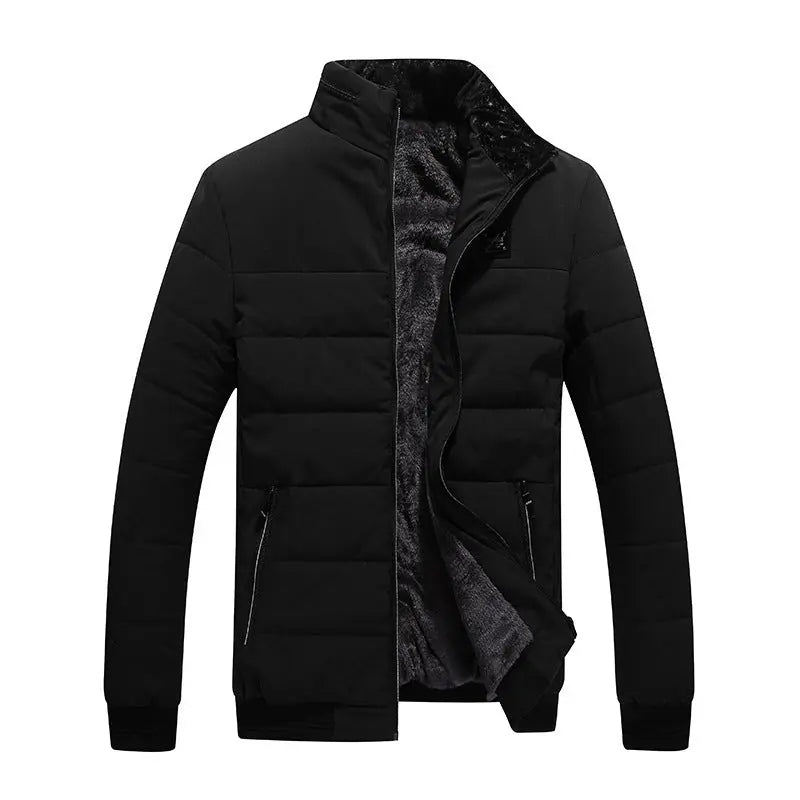 Winter Coat Men's Cotton Clothing Korean Style Fleece-lined Cotton-padded Jacket For Men null
