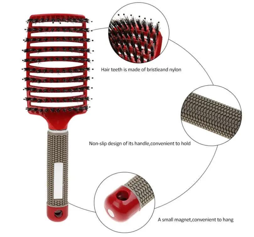 red detangling brush