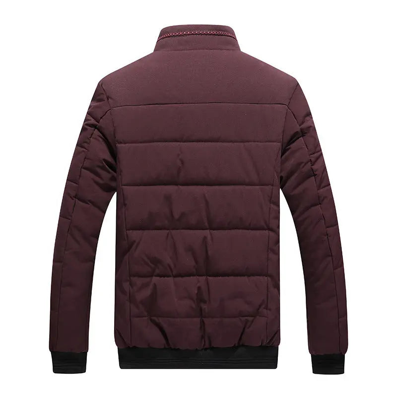 Winter Coat Men's Cotton Clothing Korean Style Fleece-lined Cotton-padded Jacket For Men null