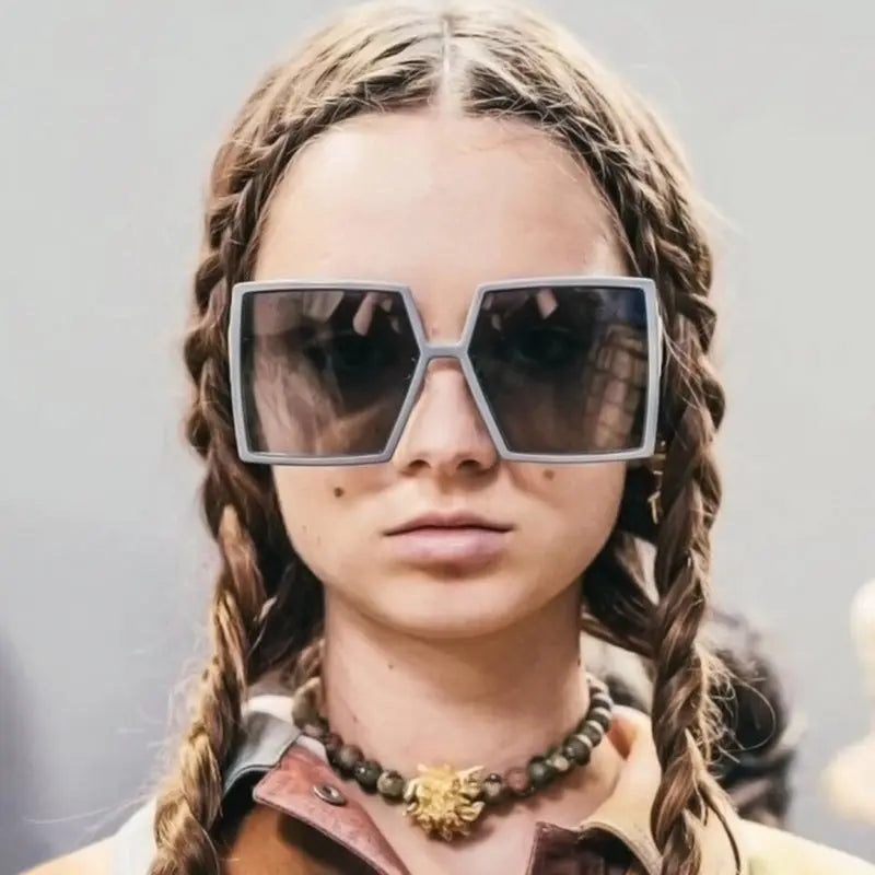 New Large Square Frame Sunglasses For Women null