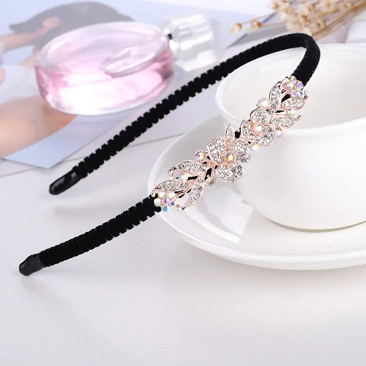 Rhinestone Bow Headband For Women Head Accessories null