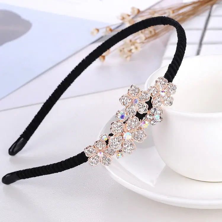 Rhinestone Bow Headband For Women Head Accessories null