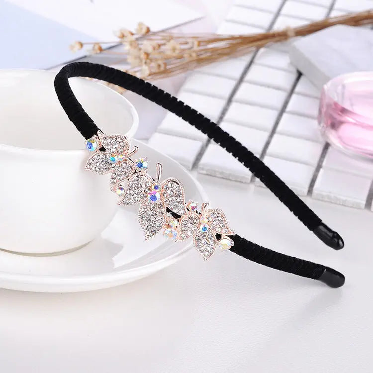 Rhinestone Bow Headband For Women Head Accessories null