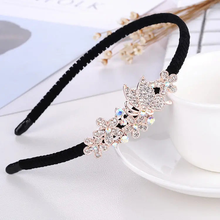 Rhinestone Bow Headband For Women Head Accessories null