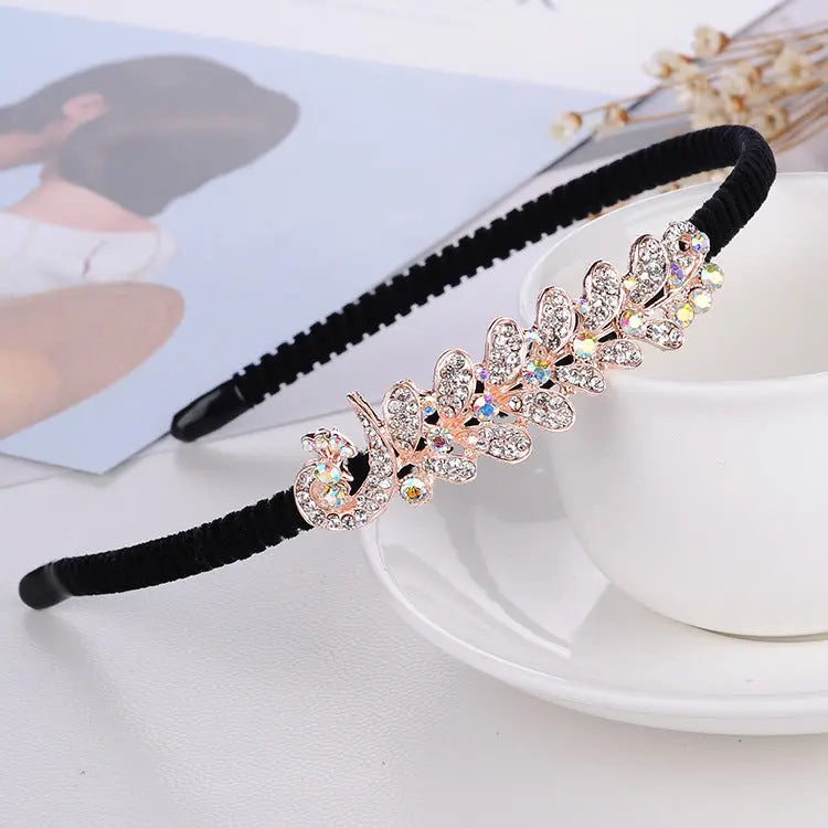 Rhinestone Bow Headband For Women Head Accessories null