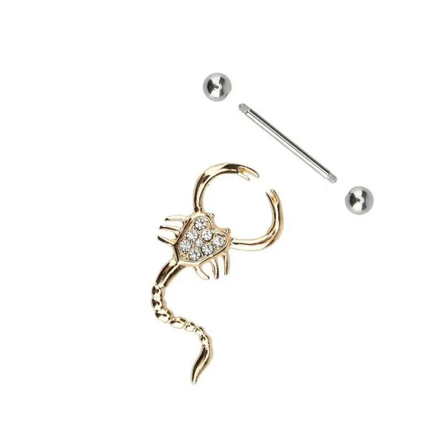 Stainless Steel Scorpion Body Piercing Jewelry null