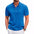 Summer Stand Collar Buttons Short Sleeve T-shirt Solid Color Stripe POLO Shirt Fashion Casual Beach Clothing For Men