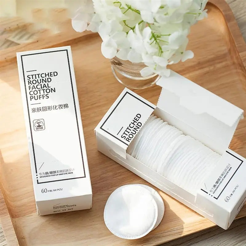 Skincare Friendly Circular Cosmetic Cotton 60 Thin Box null