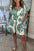 Leaf Print Shorts Jumpsuit Summer Beach Short-sleeved Bodysuit For Women Clothing
