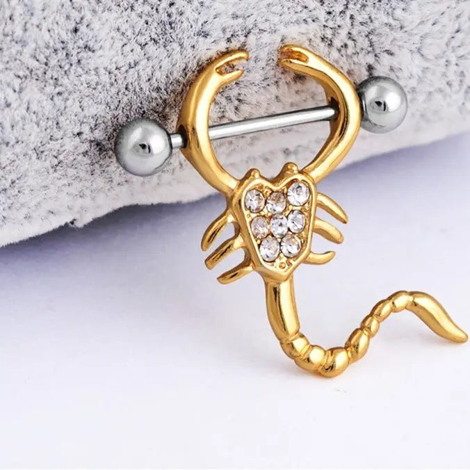 Stainless Steel Scorpion Body Piercing Jewelry null