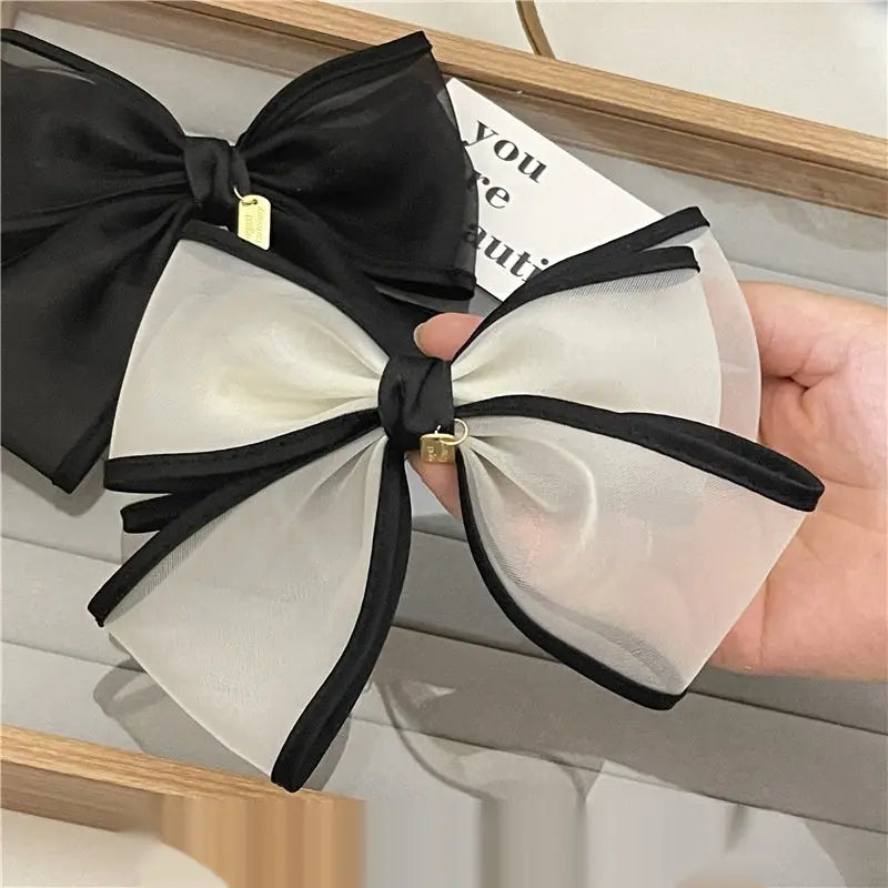 Handmade Mesh Bow Hair Accessories For Women null