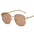 Oval Frame Metal Chain Sunglasses For Women